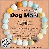 Leyung Dog Mom Gifts for Women, Paw Charm Bracelets, Mothers Day Christmas Birthday Jewelry Gifts for Dog Lovers Dog Mom