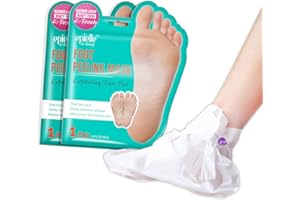 Epielle Foot Peel Mask | 2 Pairs | For Cracked Heels, Dead Skin & Calluses | Smooth & Repair Rough, Dry Skin | Beauty Gift, Spa Day, Gift Set | Korean Skincare