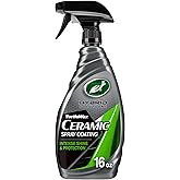Turtle Wax Hybrid Solutions Ceramic Spray Coating, High Shine Car Wax, Offers Durable Paint Protection, Extreme Water Beading Action, Safe for Glass, Wheels, Trim and More, 16 oz (Pack of 1)