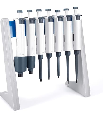 Porta Pipette In Plexiglass - Supporto Trapezoidale Con 7 Fori Da 1,5 Cm - Per Laboratorio - Foto 4