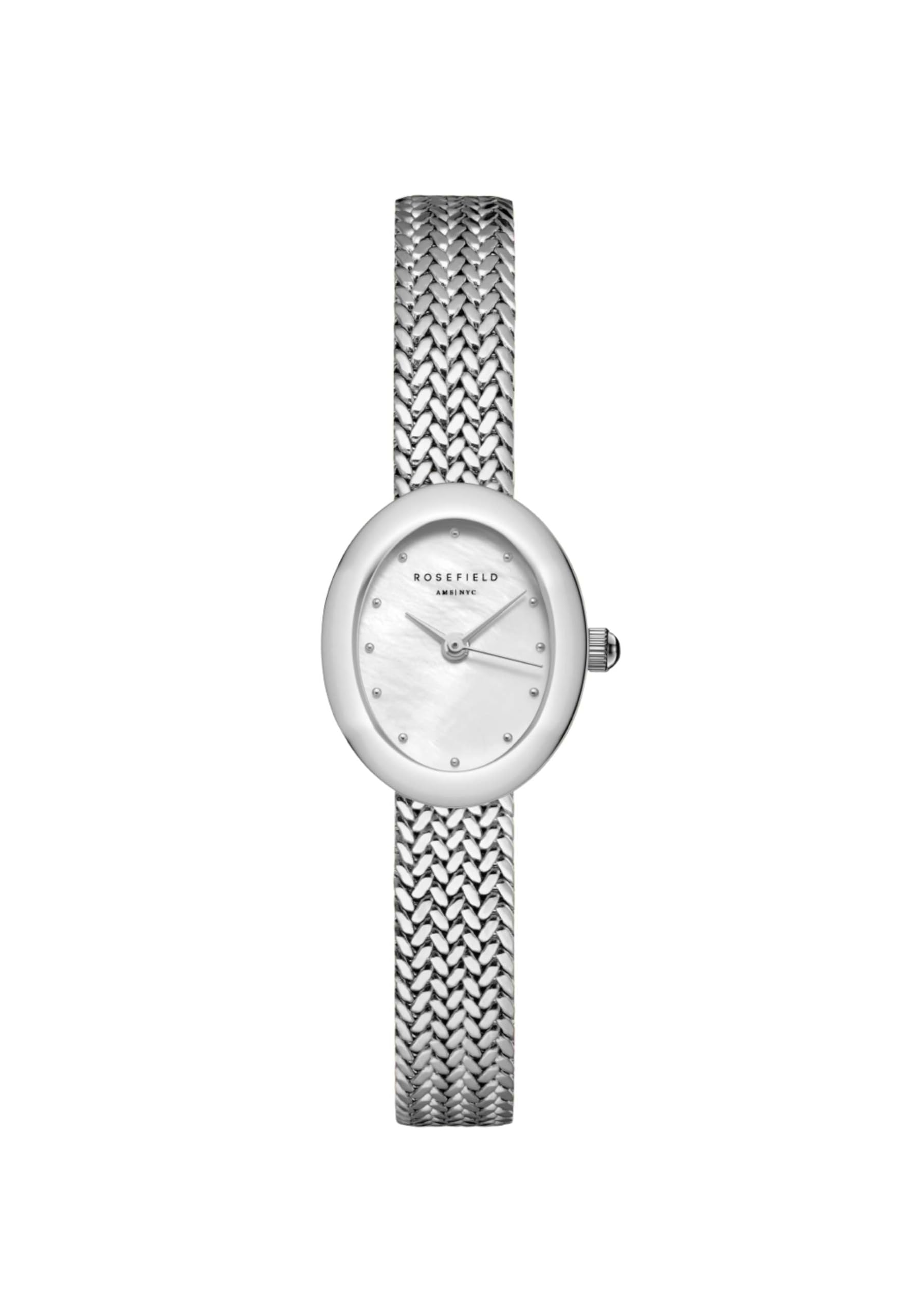 Rosefield Watch – Mini Oval Silver – Women – MWSMS-M05