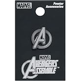 Marvel unisex adult Modern Marvel Avengers Logo Lapel Pin, Silver, 1 US