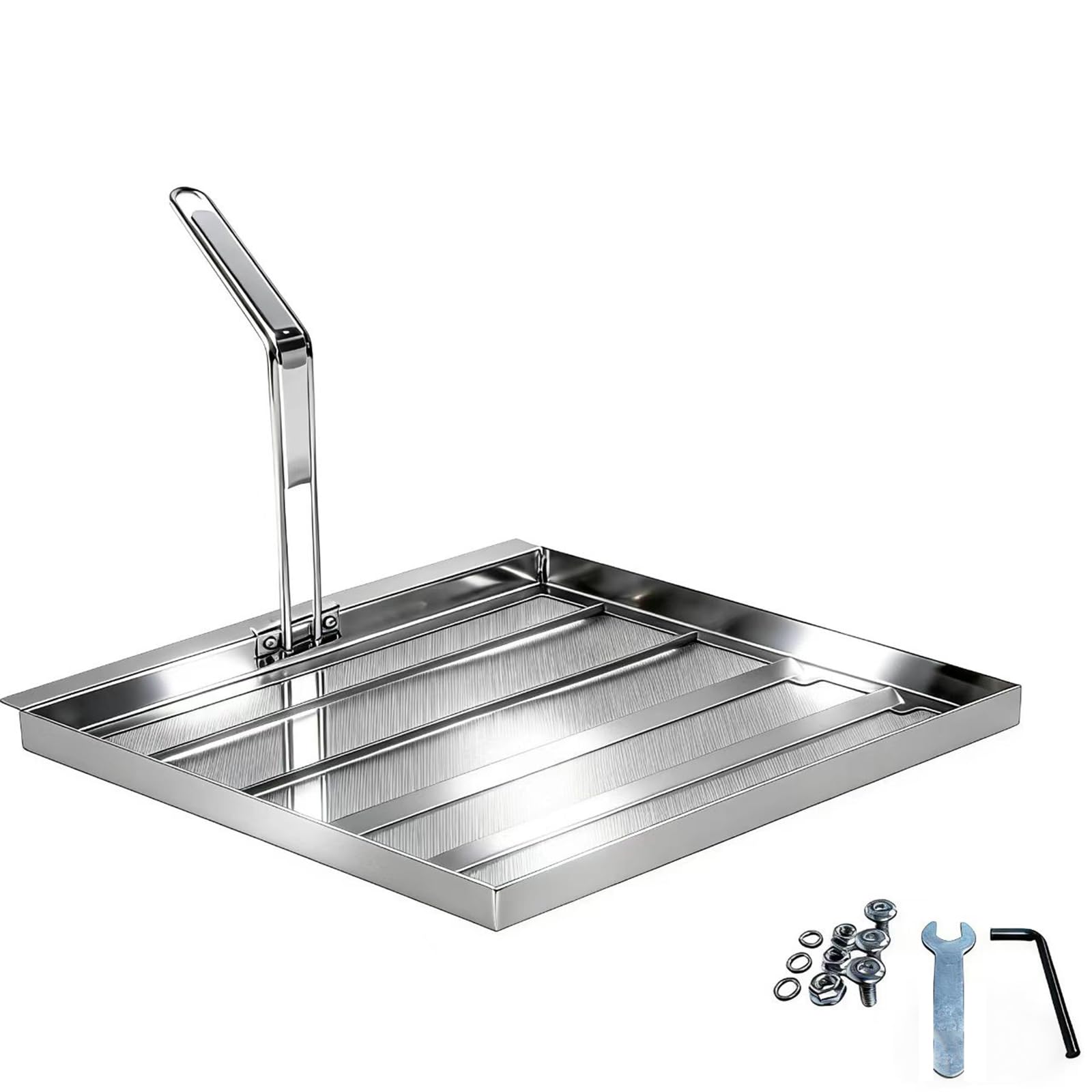 Photo 1 of AF45Commercial Deep Fryer Filter, 13.75" x 13.57" 550 Micron 304Stainless Steel Mesh Skimmer, Extends Oil Life by 40%, Replacement for Avantco, Pitco, and Dean Fryers, Perfect for Commercial Kitchens