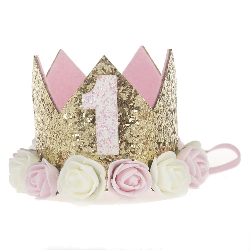 first birthday crown for baby girl
