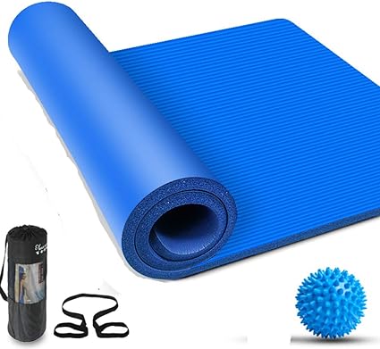 UKIYES Estera de la Yoga,Fitness Mat nbr Medio Largo y ensanchado ...