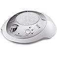 Homedics SoundSleep White Noise Sound Machine, Silver, Small Travel Sound Machine with 6 Relaxing Nature Sounds, Portable Sou