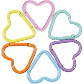 6Pack Carabiners Hook Clips Camping Accessories,Versatile Aluminum Key Holder for Outdoor Travel and Daily