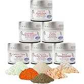 Ultimate Popcorn Seasoning Set - Six Pack | Authentic Small Batch Seasoning Mixes | 6 Gourmet All Natural Spice Blends - Popcorn Is Just The Beginning | Hand Packed, Non GMO | Sustainably Sourced, Made in USA | Artisanal Spice Blends, Marinades, and Rubs | Gustus Vitae | #891