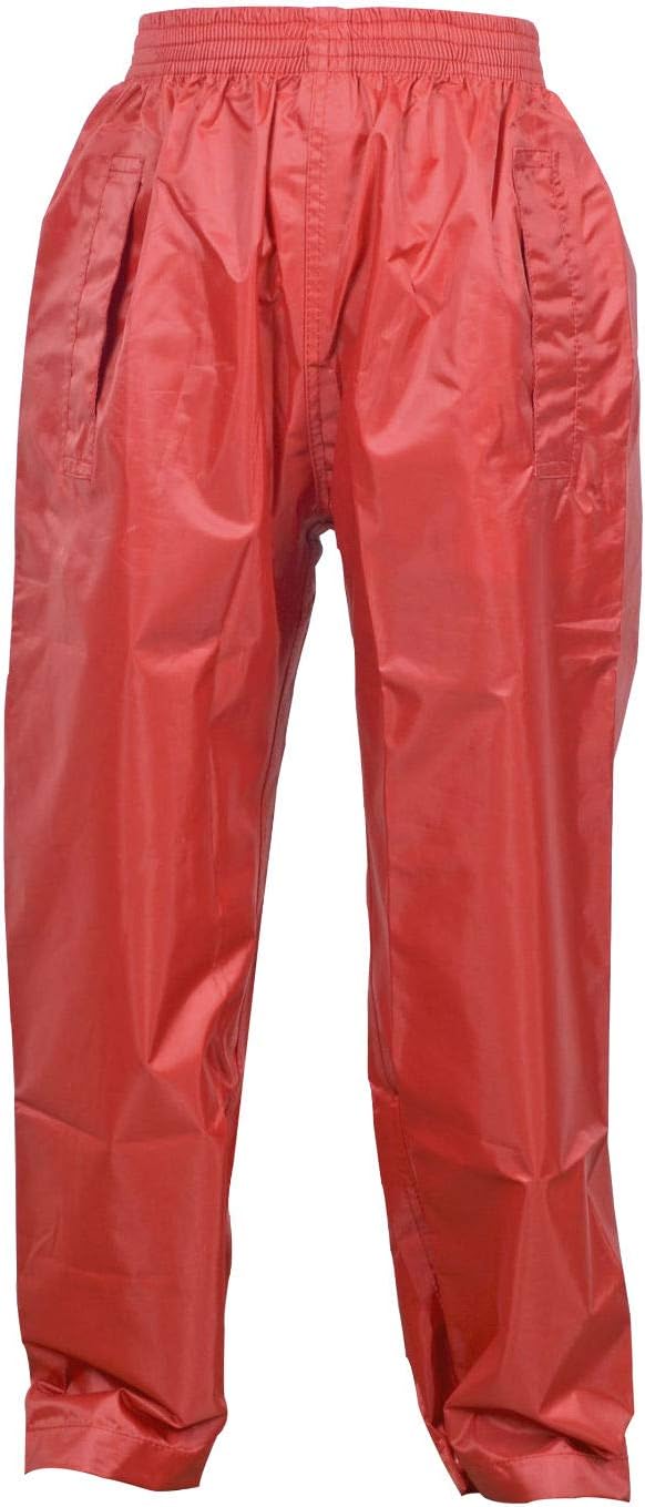 Dry Kids Childrens Waterproof Over Trousers. Boys and Girls Rainwear for Outdoor Play