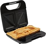 PIFCO 750W Non-Stick Sandwich Maker White Compact Toaster with Cool-Touch Handle
