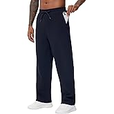 THE GYM PEOPLE Men's Baggy Fleece Workout Sweatpants with Pockets Drawstring Lounge Athletic Running Pants