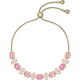 Ted Baker London Gala Garland Adjustable Bracelet for Women (Gold/Pink Multi & Crystal)