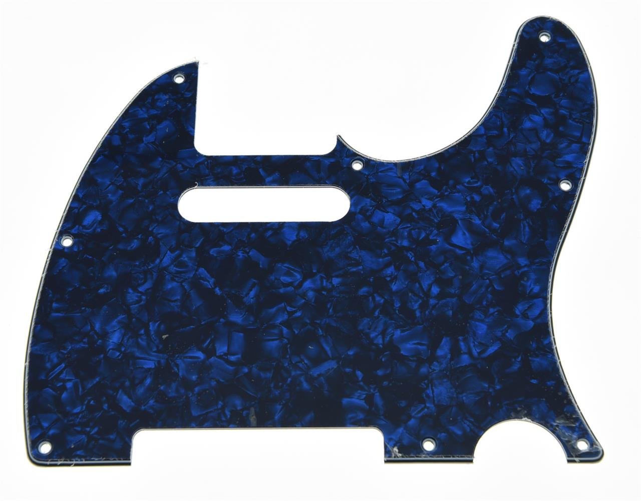 KAISH 8 Hole Tele Style Pickguard TL Guitar Pick Guard Scratch Plate for Tele/Telecaster Blue Pearl — image 1