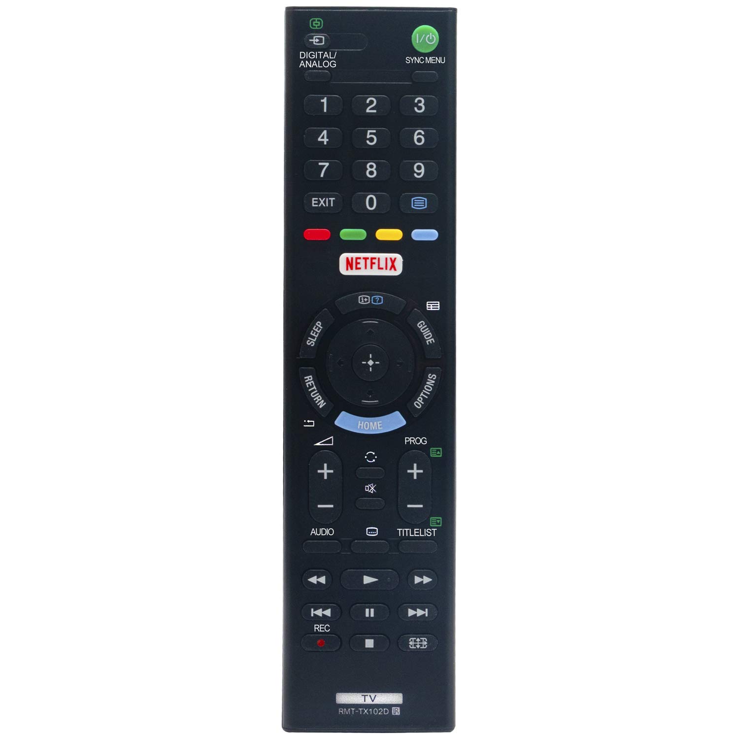 VINABTY RMT-TX102D Remote Control replacement fit for SONY KDL-48R55XC KDL-48R550C KDL-40R45XC KDL-40R55XC KDL-40R550C KDL-32R40XC KDL-32R50XC KDL-32R500C KDL-32RD433