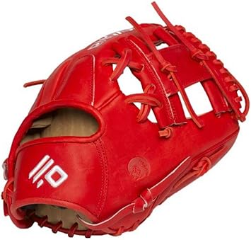 red baseball mitt