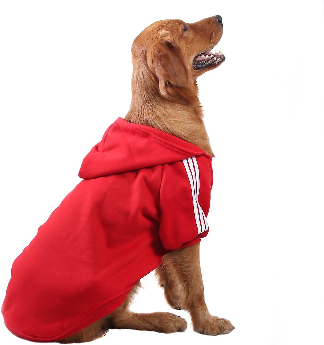 PETLESO Dog Winter Hoddie Sweater- Warm Cotton Coat Jacket for Medium Large Dogs, 20lbs-80lbs