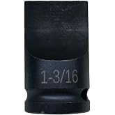 1/2" Drive Drag Link Socket,1-3/16" W x 5/32" Thickness Tip | Slotted Screwdriver Bit Socket, Heat-Treated Cr-Mo Steel, Impact Rated Flat Blade Tool for Automotive Repair