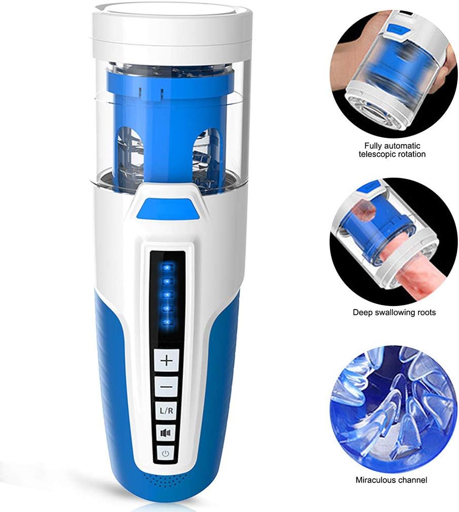 WXHMM Skin-Friendly Pocket Puss-ey Feeling Mouth Lifelike Stroker Fully Automatic Male Másterbrators Toy for Men Relaxation Aircraft Male Intelligent Tshirt