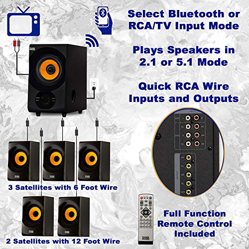 Acoustic Audio AAT3002 Tower 5.1 Home Theater Bluetooth