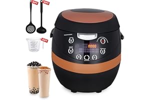 Automatic Commercial Boba Cooker 8L- 1350W Boba Maker Smart Tapioca Machine for Tapioca Pearls, Pearl Cooker for Milk Tea Sho