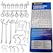Navseek 7533H Pegboard Hooks and Organizer Assortment - 62Pcs Peg Hook Organization