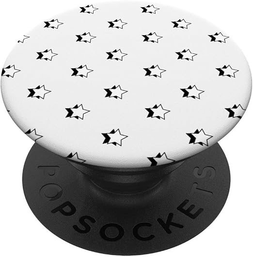Amazon Com Aesthetic White With Stars Popsockets Popgrip Swappable Grip For Phones Tablets