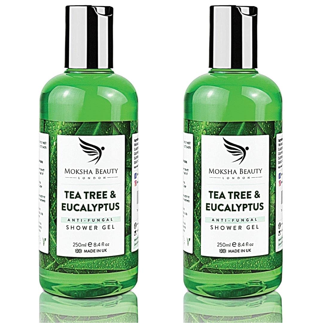Tea Tree Oil Shower Gel [2-Pack] Tea Tree Body Wash With Eucalyptus Oil for Men and Women, 250ml