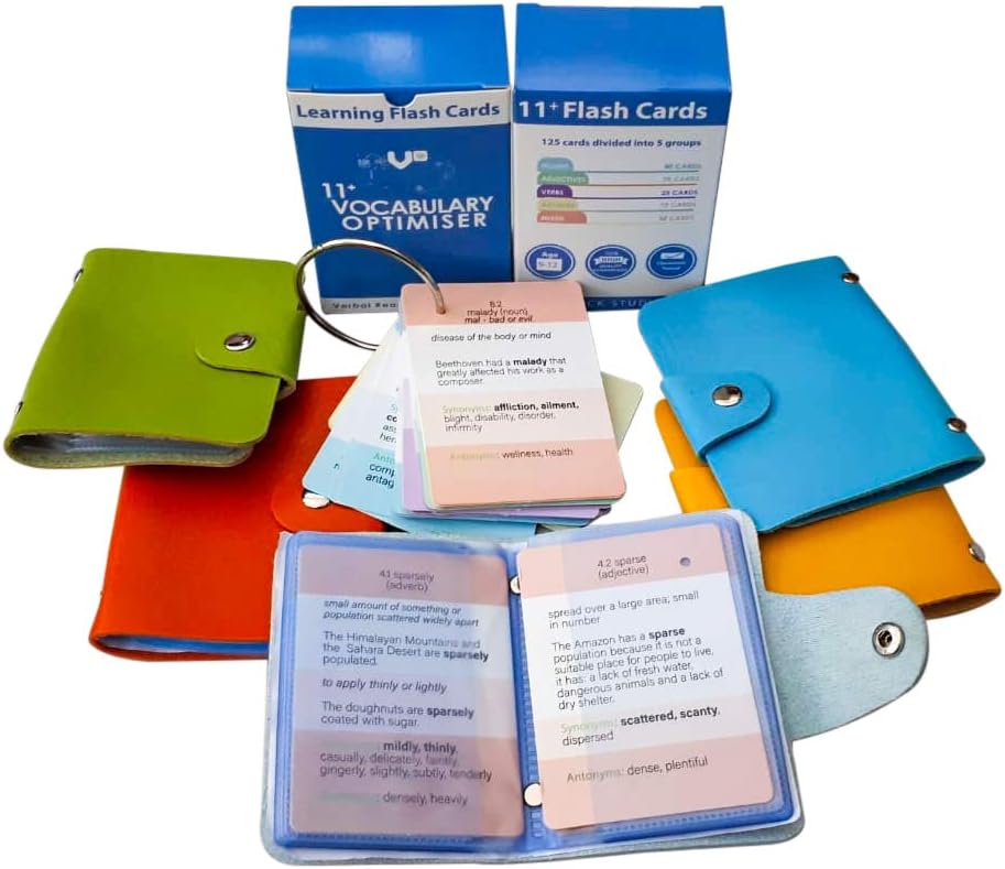 11+ Vocabulary Flash Cards – 11 Plus Verbal Reasoning Booster, Cloze ...