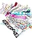 Lucky Girl Ponytail Holders, Grab Bag Set of 20, Soft Elastic Ribbon Knotted Hair Ties