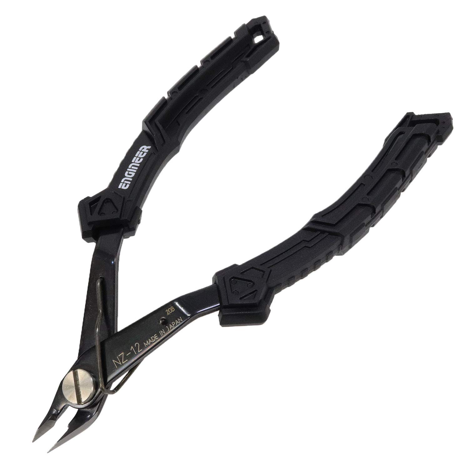 Flush Component Cutters, Super fine Jaws (Offset Neck). Made in Japan. ENGINEER NZ-12G