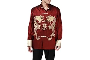 BTRC Mens Oriental Tai Chi Kung Fu Tang East Asian Chinese Top Jacket Coat