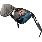 ROCKNIGHT Driving Fashion HD Polarized UV400 Protection Anti Glare Sunglasses TR90 Frame Lightweight Beach Hiking