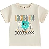 Toddler Boys St Patricks Day Shirt Cute Letters Print Short Sleeve Tee Tops Little Kids Saint Patricks Outfit