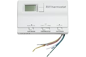 MXLTYMX 83303362 RV Digital Thermostat, Heat/Cool T-Stat Wall Thermostat Compatible with Coleman Mach 8330-336 337 338 339 368 386 Air Conditioner, Replaceable Non Display Thermostat, White