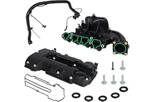 ROADGIVE Engine Valve Cover and Intake Manifold Kit with Valve Tube, Compatible with 2012-2020 Chevy Cruze Sonic Trax Buick E
