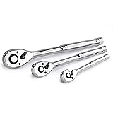 C&T 3-Piece Quick-Release Ratchet Wrench Set, Drive