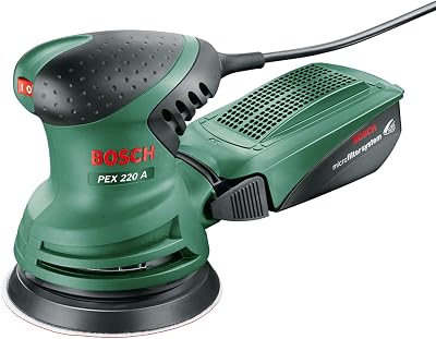 Bosch PEX 220 A Random Orbit Sander 220W Lightweight Compact Microfilter Dust