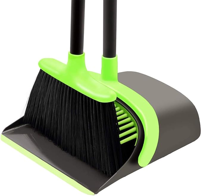 Broom and Set Cleaning Supplies Upright Broom and Dustpan Combo with Long