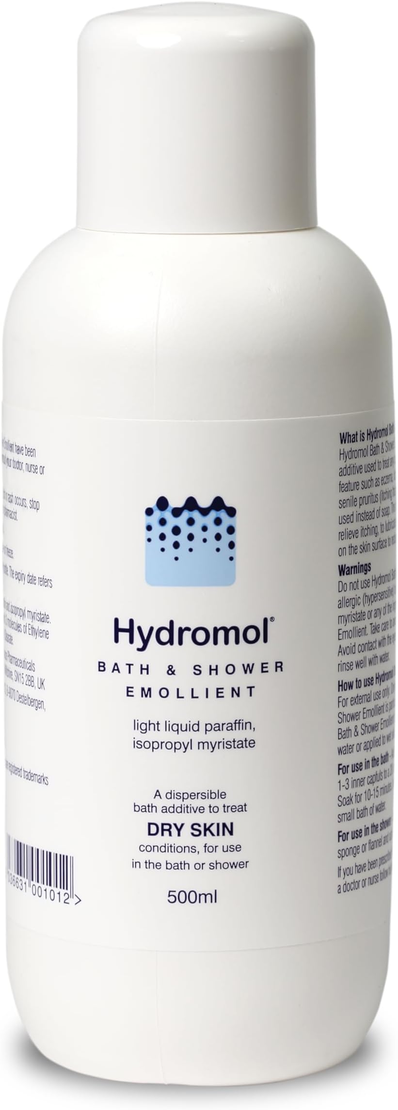 Hydromol Bath and Shower Emollient 500 ml Hydromol brand