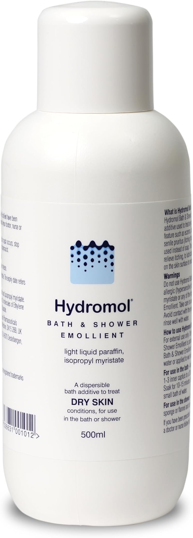 Hydromol Bath and Shower Emollient 500 ml Hydromol brand