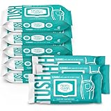 Nice 'N Clean Adult Flushable Wipes (8 x 42 Count) | Personal Cleansing Wipes Made from Plant-Based Fibers | Infused with Alo