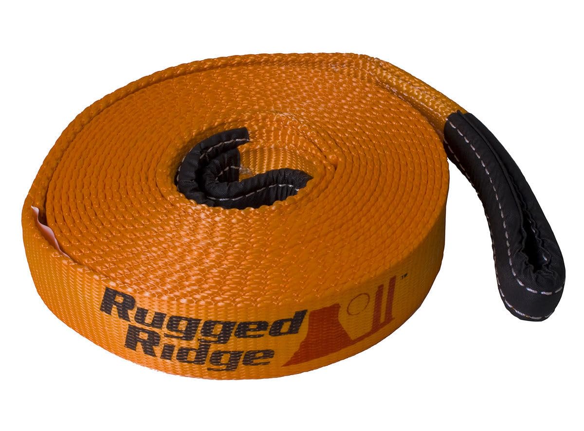 Rugged Ridge | Tow Recovery Strap, 1 Inch x 15 feet