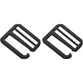 uxcell 2Pcs G-Hook Webbing Buckles, 20mm, 25mm, 32mm, 38mm, 50mm Inner Length for Backpack Luggage Belt Strap Webbing
