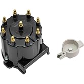 Quicksilver 808483Q1 Rotor and Cap Kit with Brass Inserts for General Motors V8 MerCruiser Engines with Delco HEI Ignition Systems, 1997 and Older