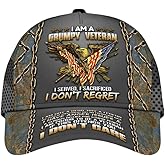 Vetadn - Premium Vietnam Veteran Hat, Veteran Hat for Men, Military Gift for Grandpa Dad Husband, Adjustable Strap Back