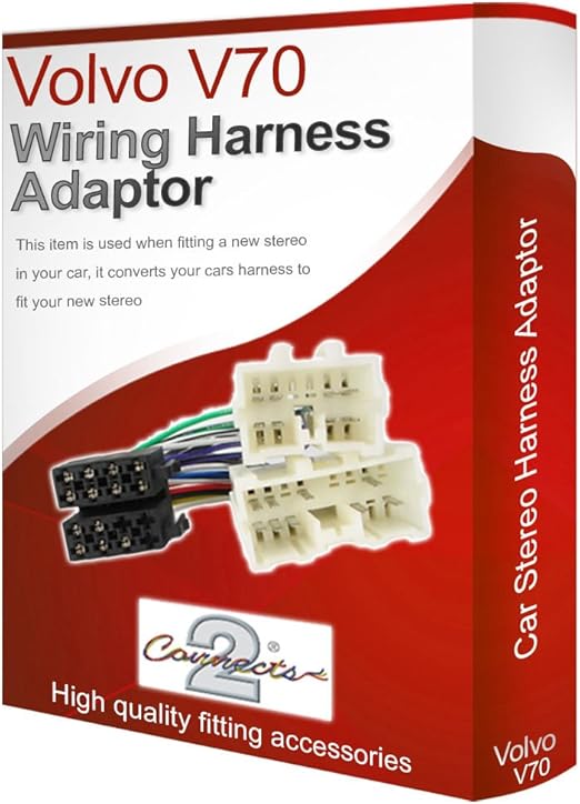 Volvo V70 radio stereo wiring harness adapter lead loom Amazon.co.uk