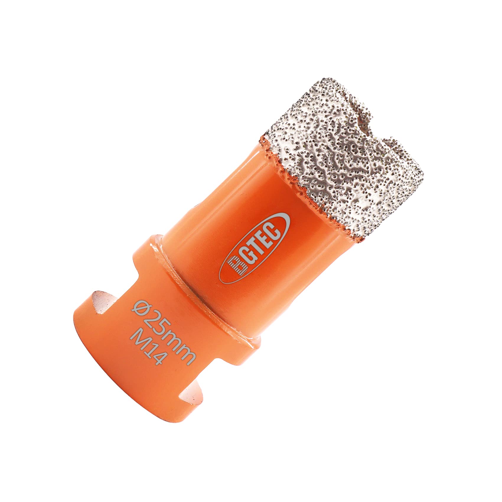 BGTEC Diamond Drill Bit Tile Hole Saw 25mm with M14 Thread for Porcelain Ceramic Tile Granite Marble Masonry Granite Stone Vacuum Brazed Bit 60mm Length