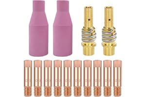 EATBALE MB15 15AK Contact Tip 0.9mm M6 & Tips Holder Difuser & Ceramic nozzles Welding Gun Accessories for MB15 15AK MIG/MAG 