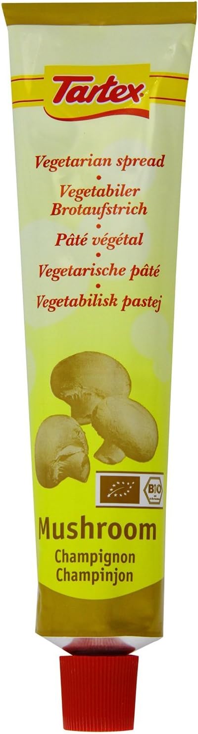 TARTEX VEGETABLE PATEOrganic Mushroom Pate Tubes 200g (Pack of 12)