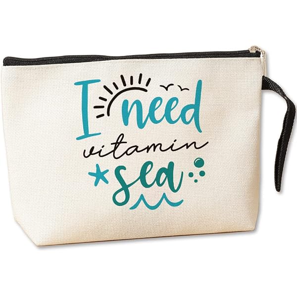 Volleyball-Kosmetiktasche 'Just A Girl Who Loves Volleyball' – 22,9x17,8 Cm, Baumwoll-Leinen
